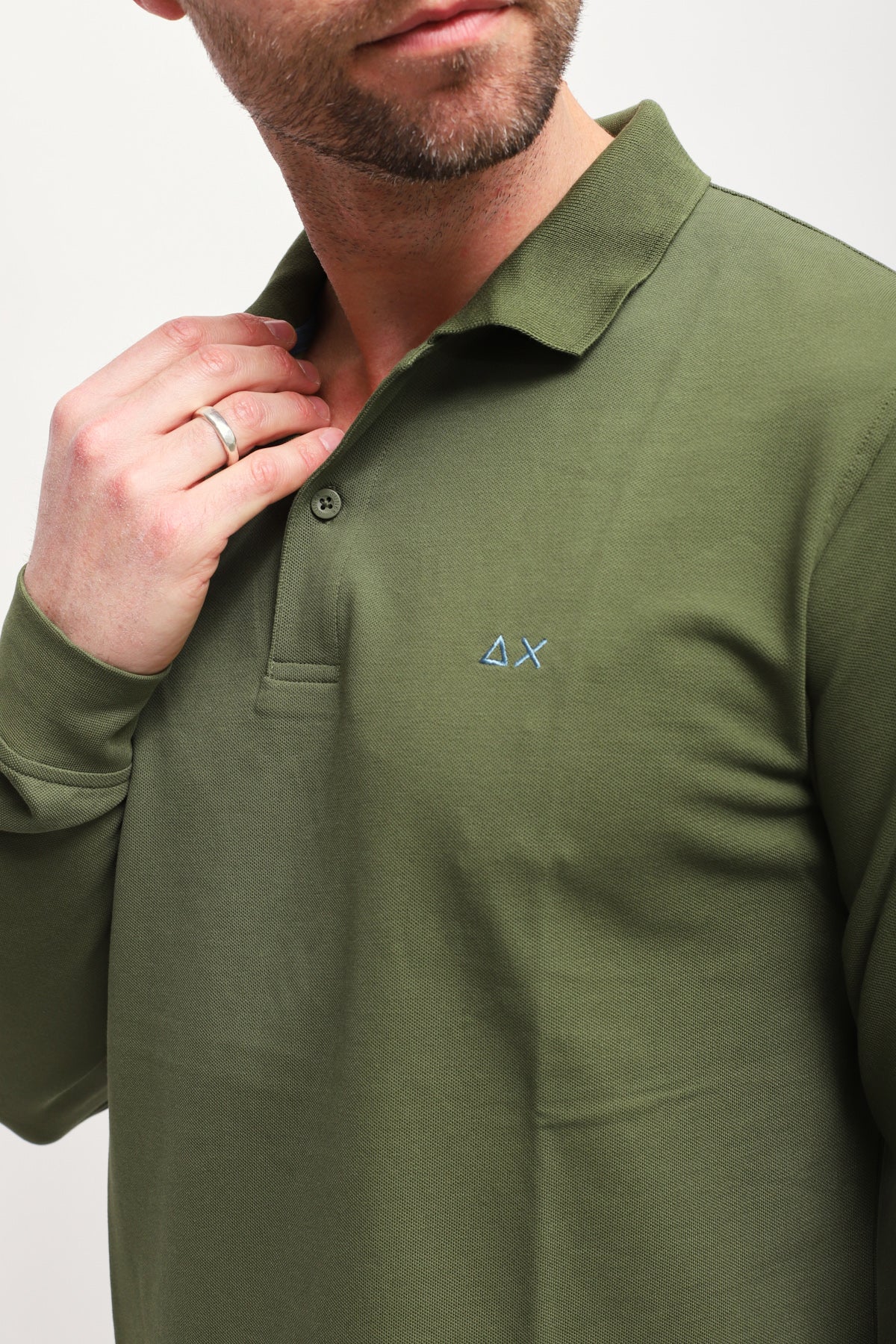 Polo a maniche lunghe Verde