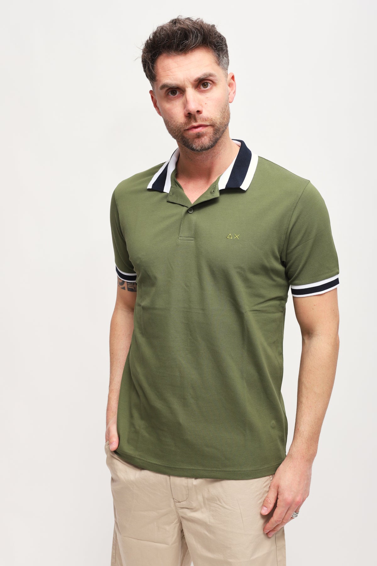 Polo Big Stripes Verde Scuro