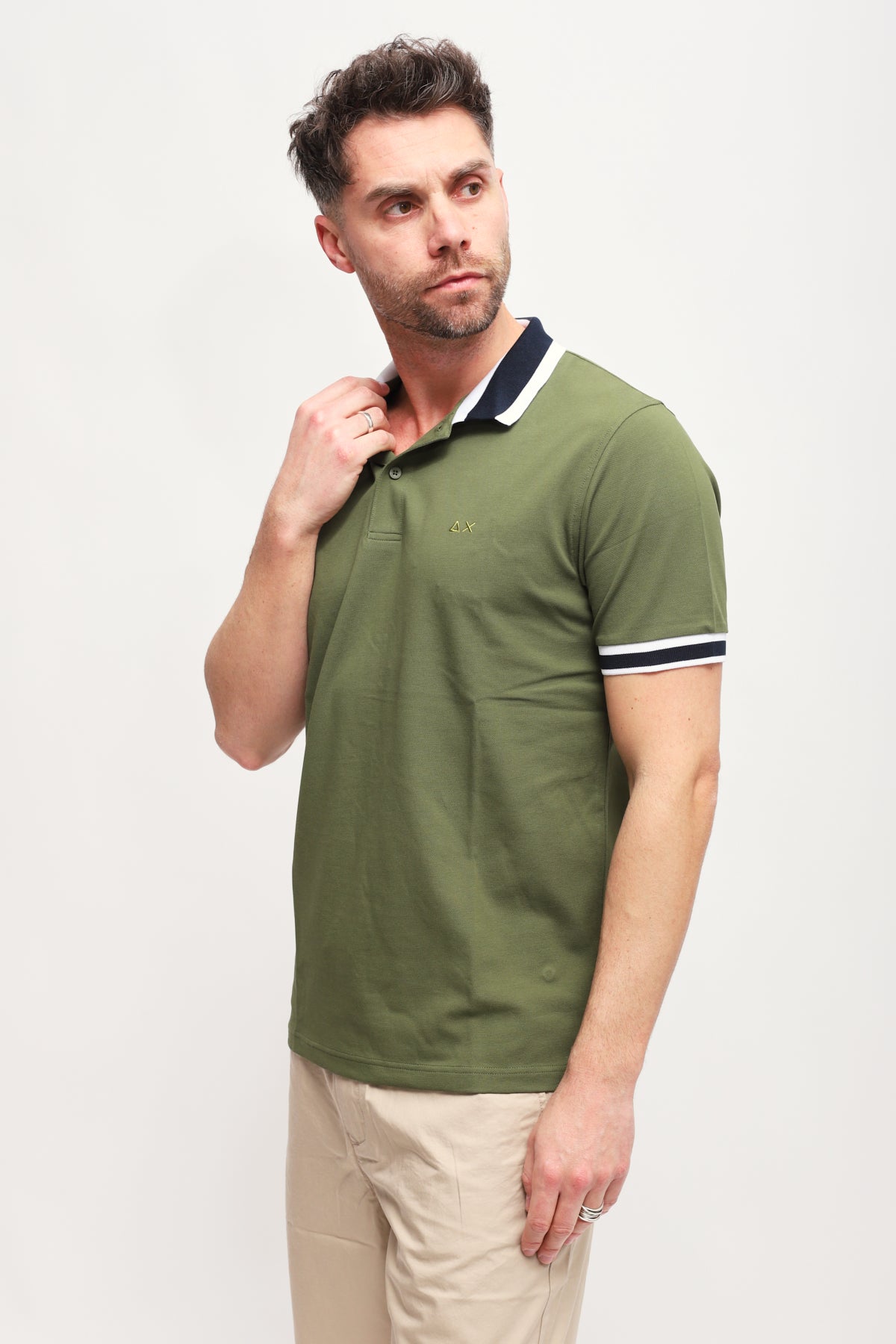 Polo Big Stripes Verde Scuro