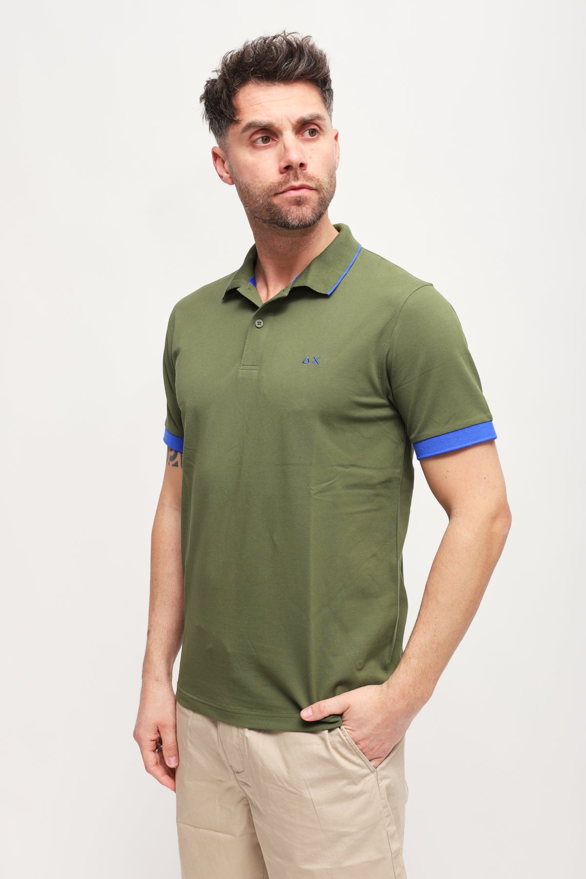 Polo Big Stripes Verde