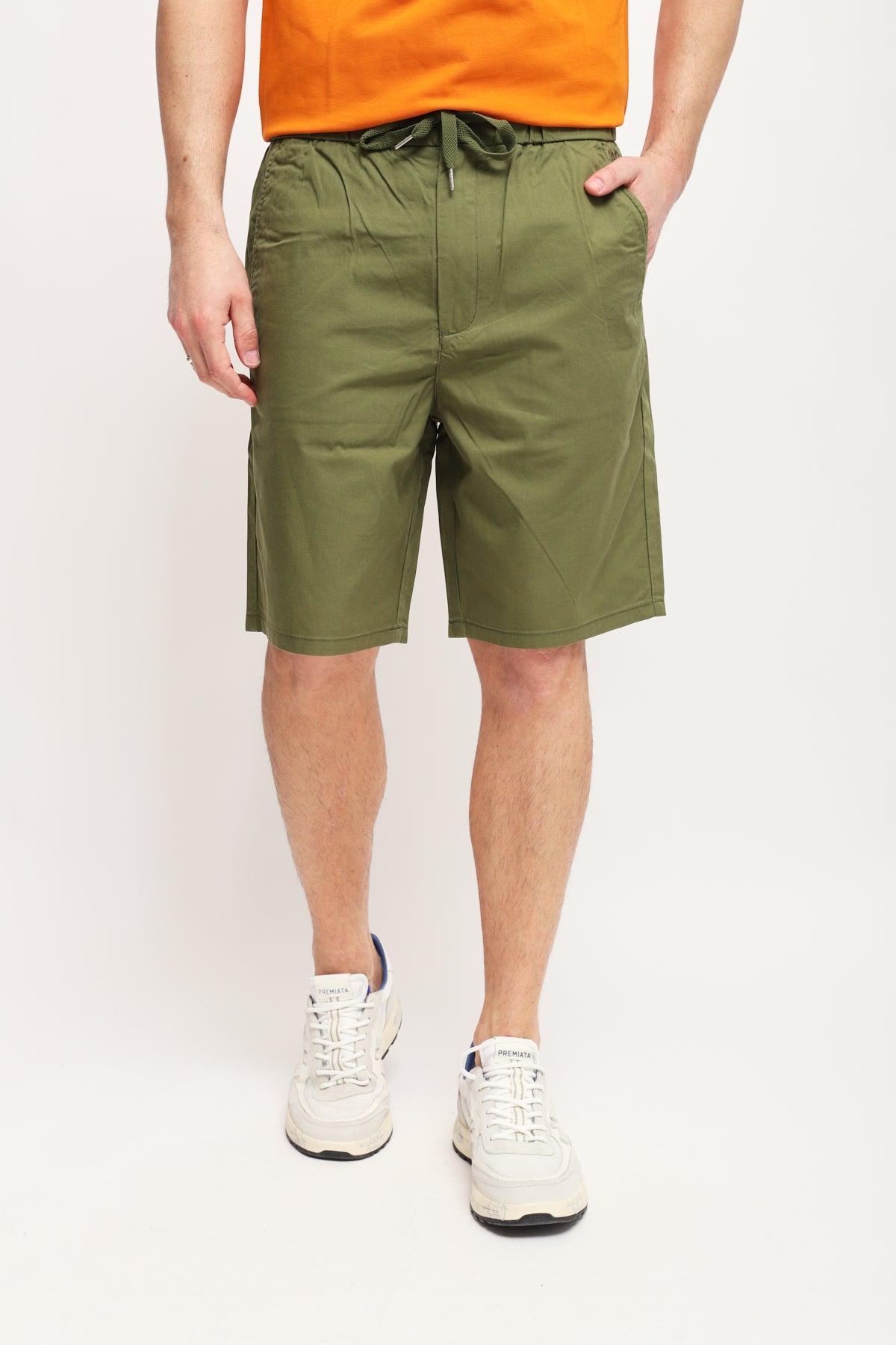 Bermuda con coulisse Verde