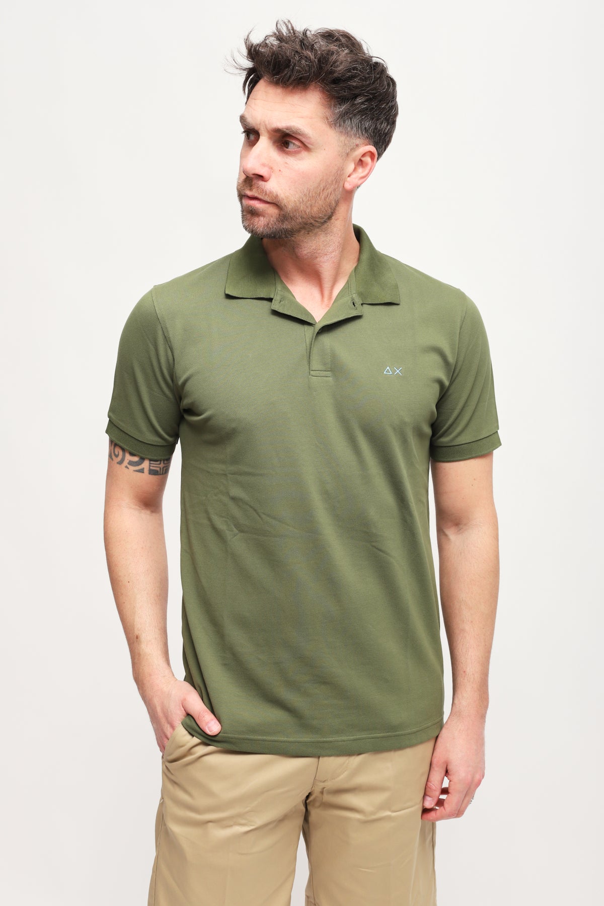 Polo Solid Verde Scuro