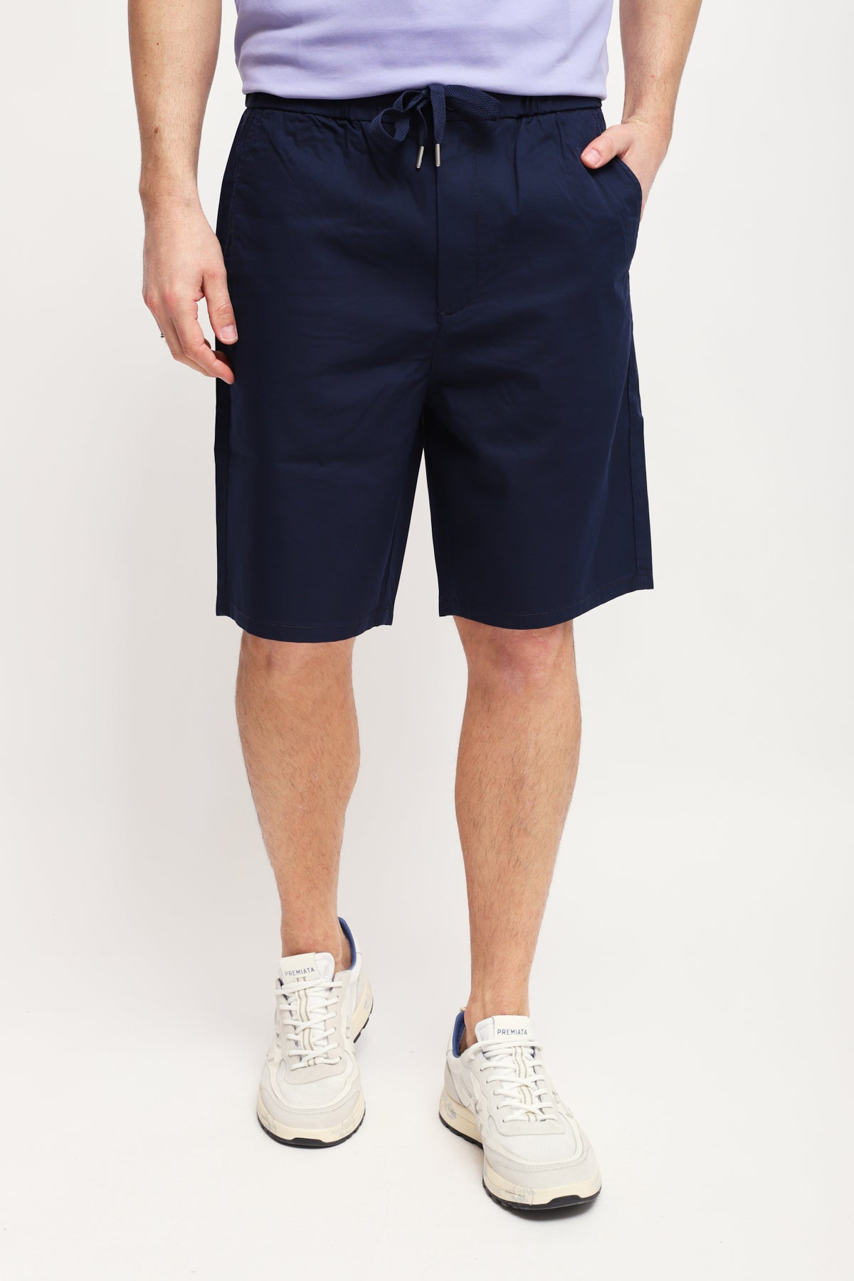 Bermuda con coulisse Blu Navy