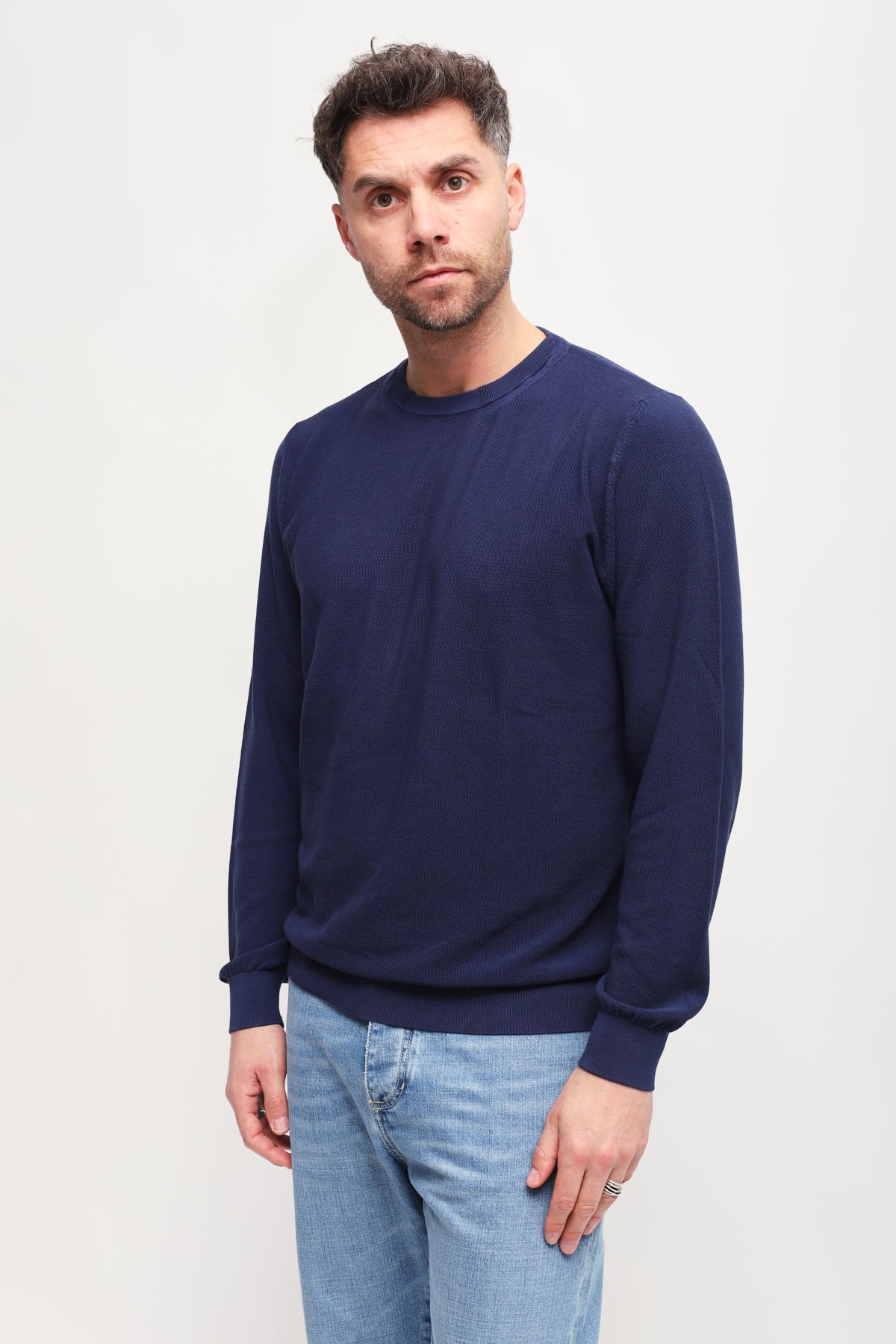 Girocollo manica lunga Blu