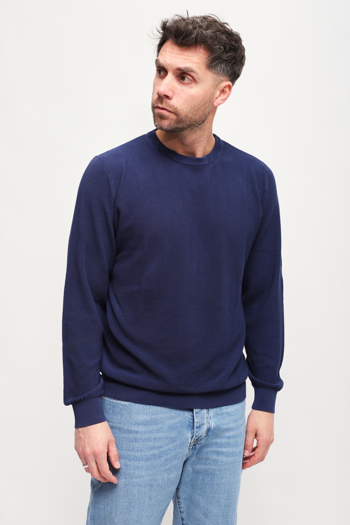 Girocollo manica lunga Blu