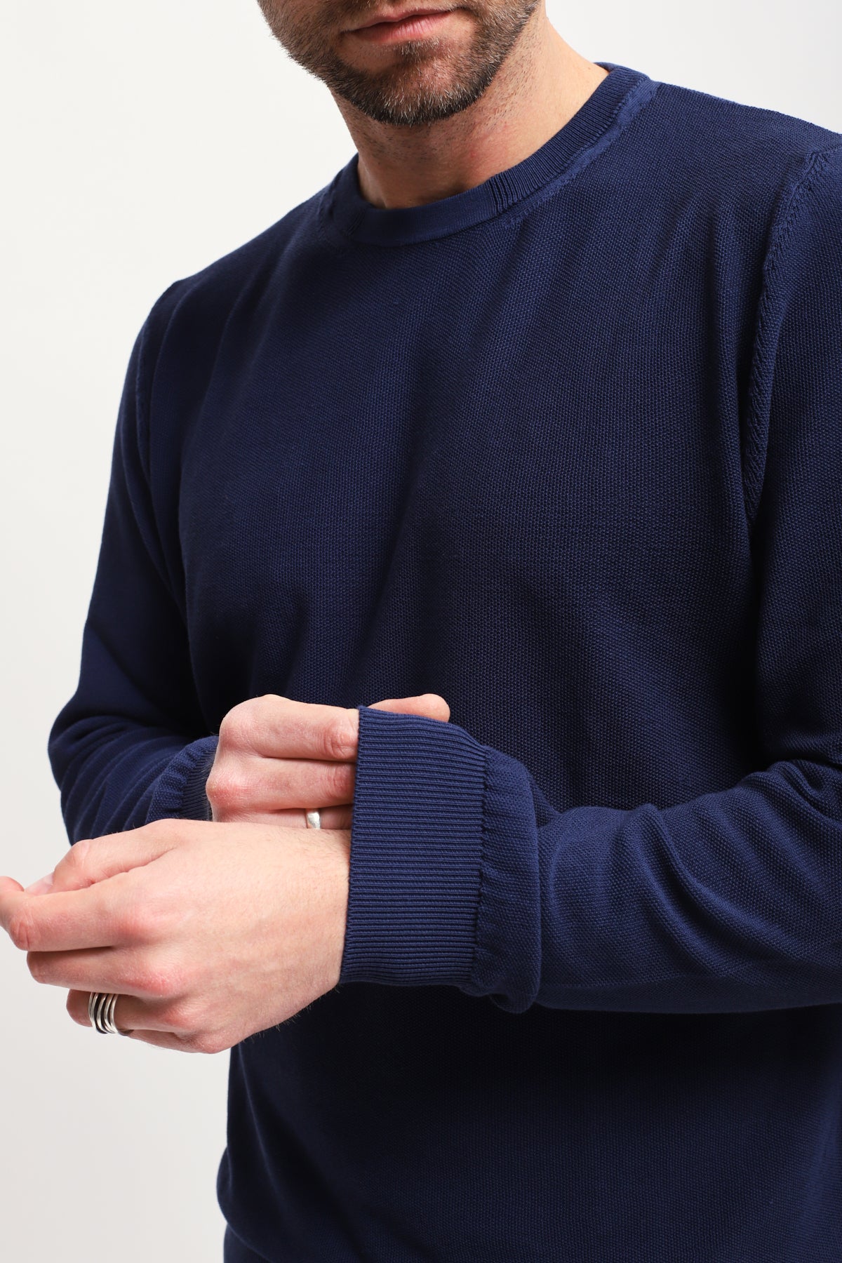 Girocollo manica lunga Blu