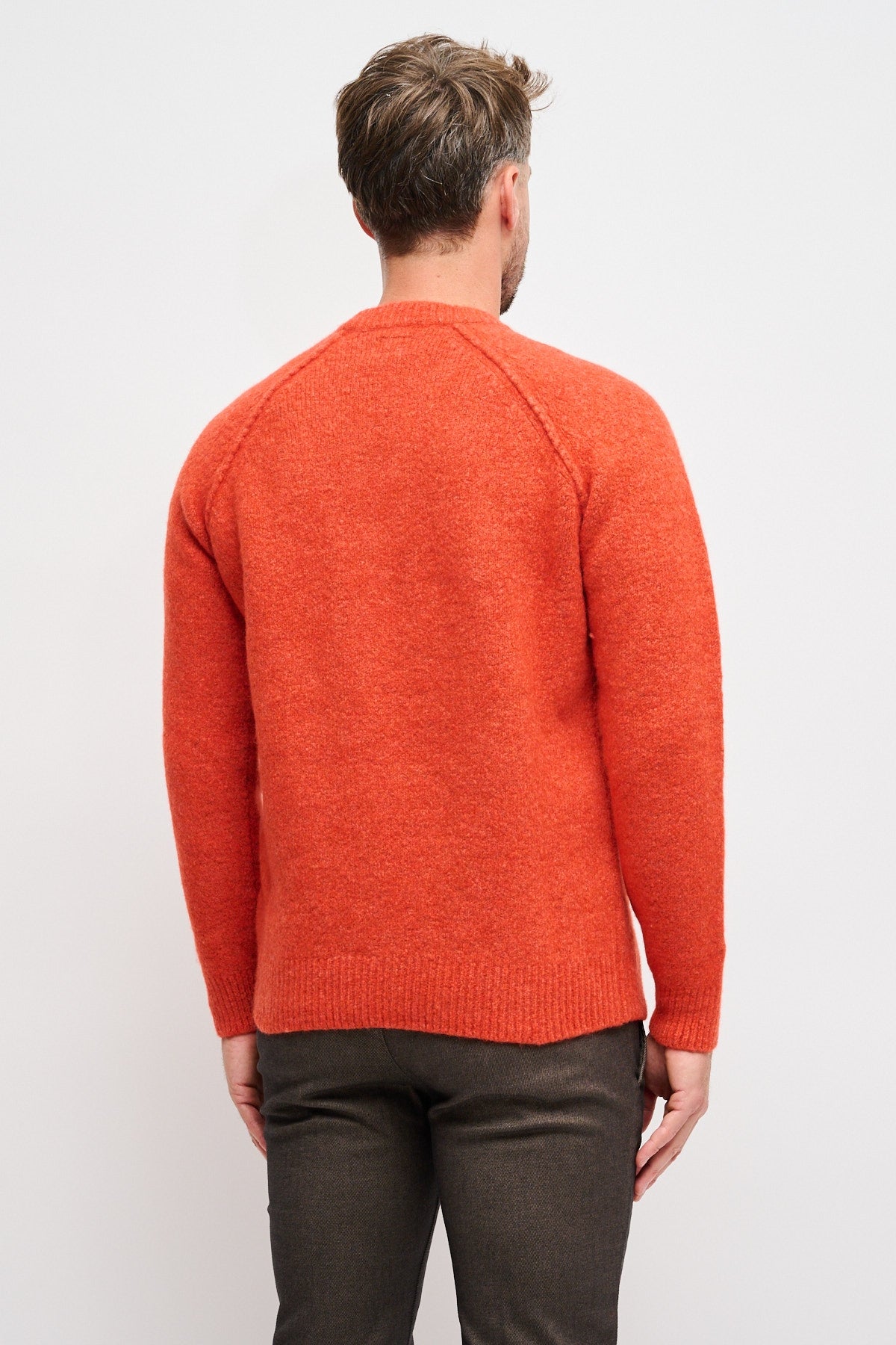 Girocollo in lana merino extrafine Arancione