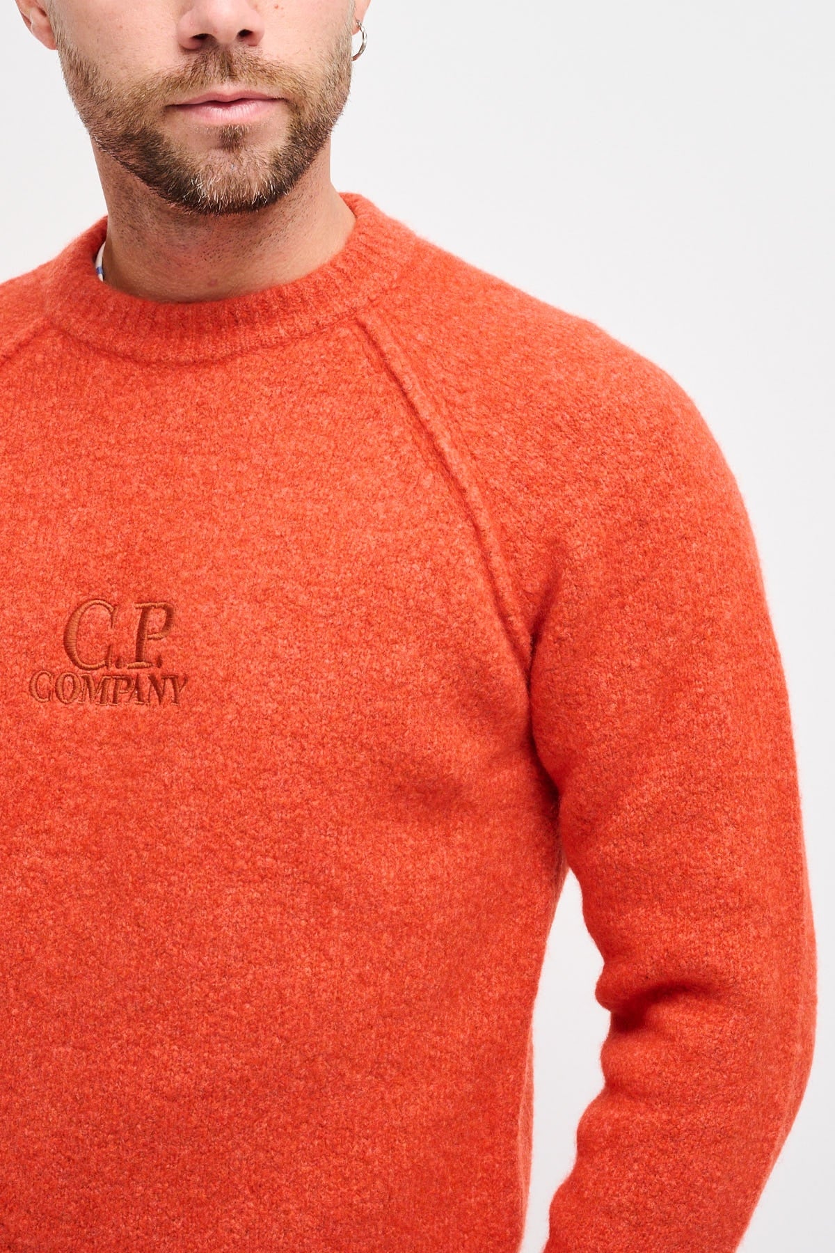 Girocollo in lana merino extrafine Arancione