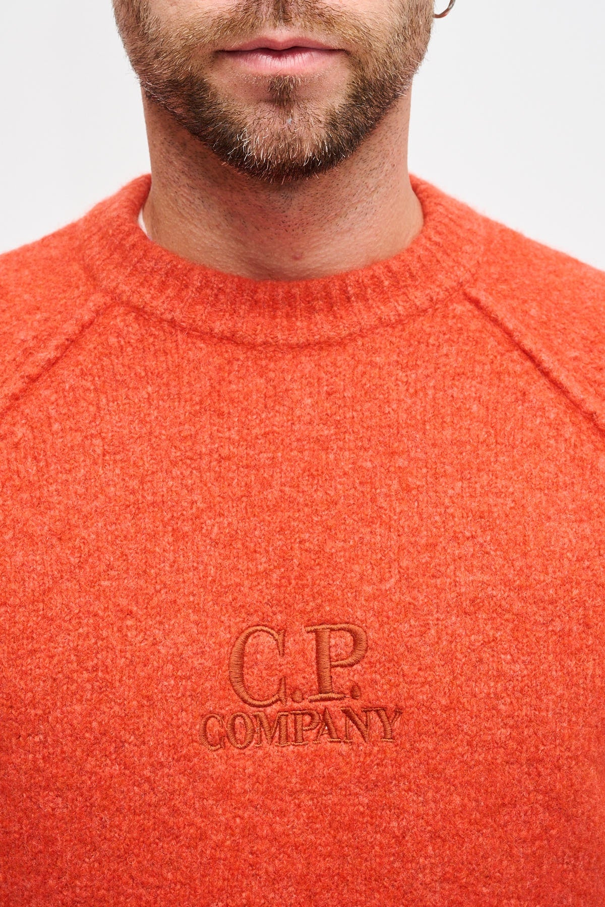 Girocollo in lana merino extrafine Arancione