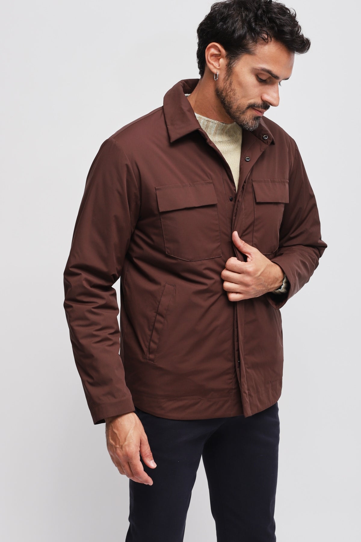 Overshirt Kiso Marrone