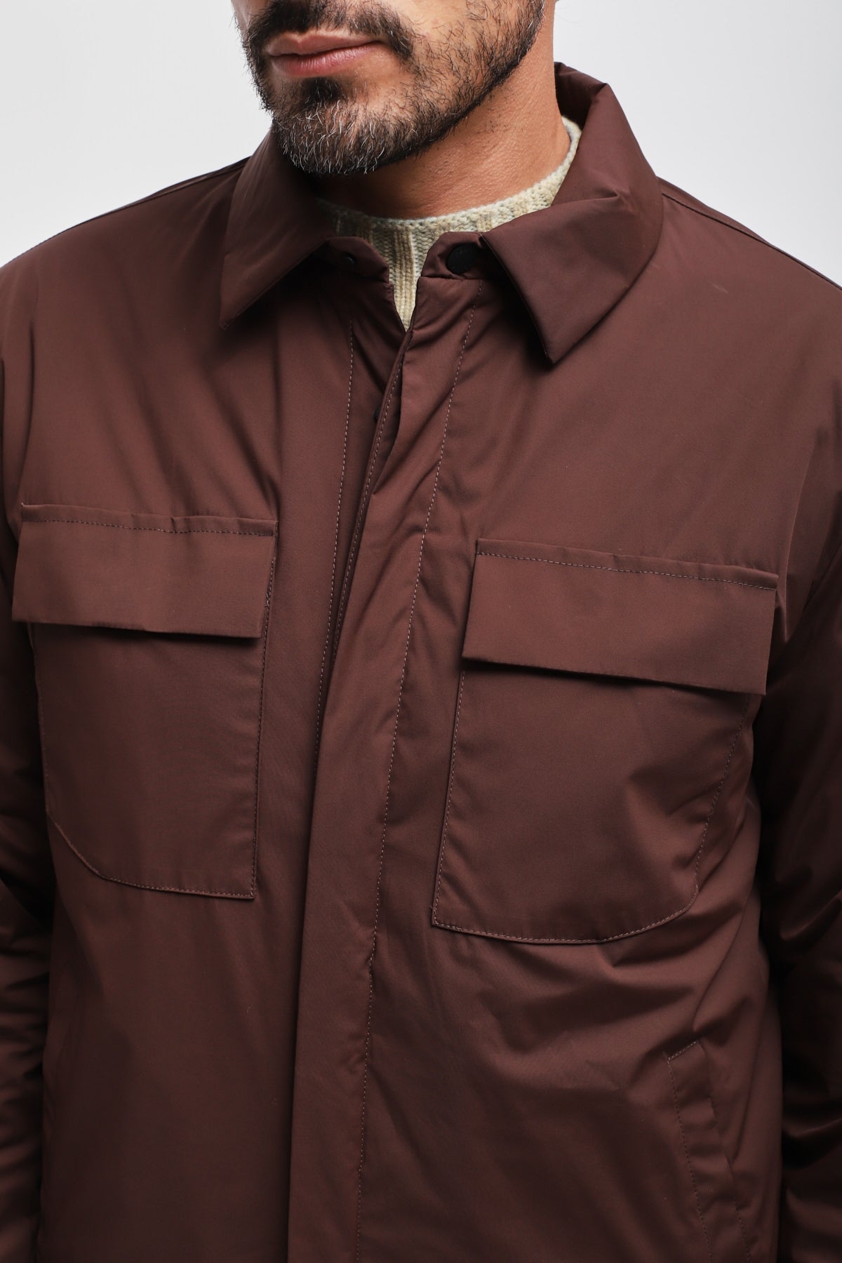 Overshirt Kiso Marrone