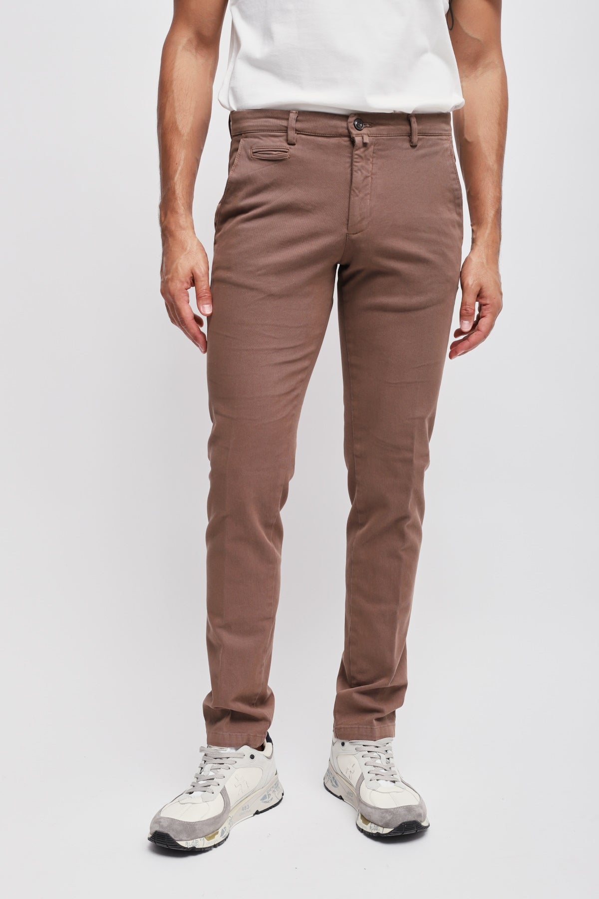 Pantalone BG05 in cotone Marrone