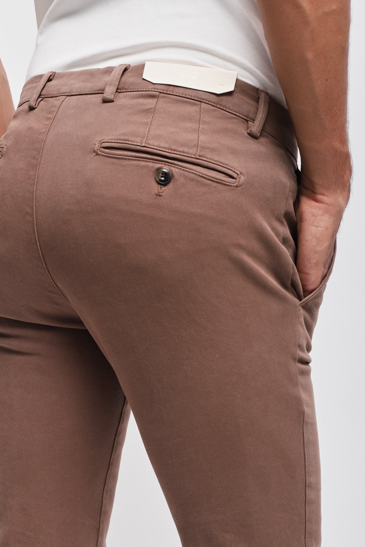 Pantalone BG05 in cotone Marrone