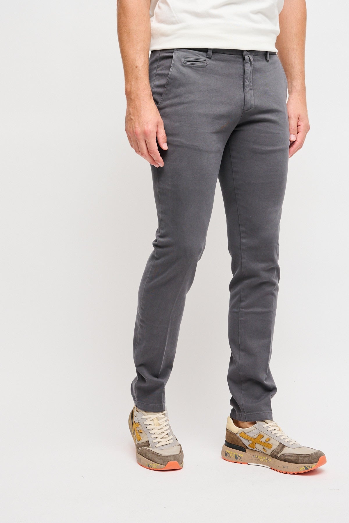 Pantalone BG05 in cotone Grigio