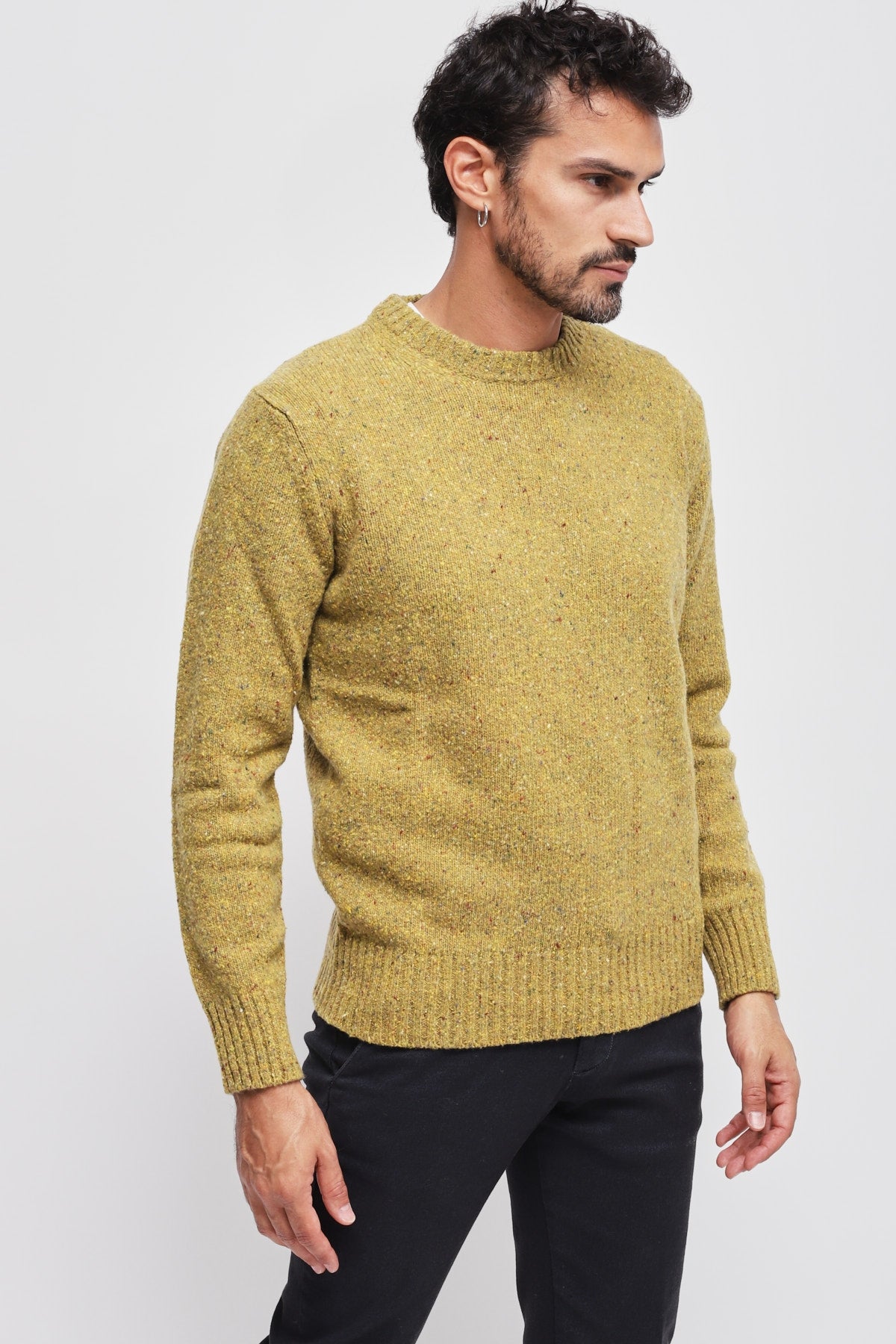 Girocollo Moulinè Giallo