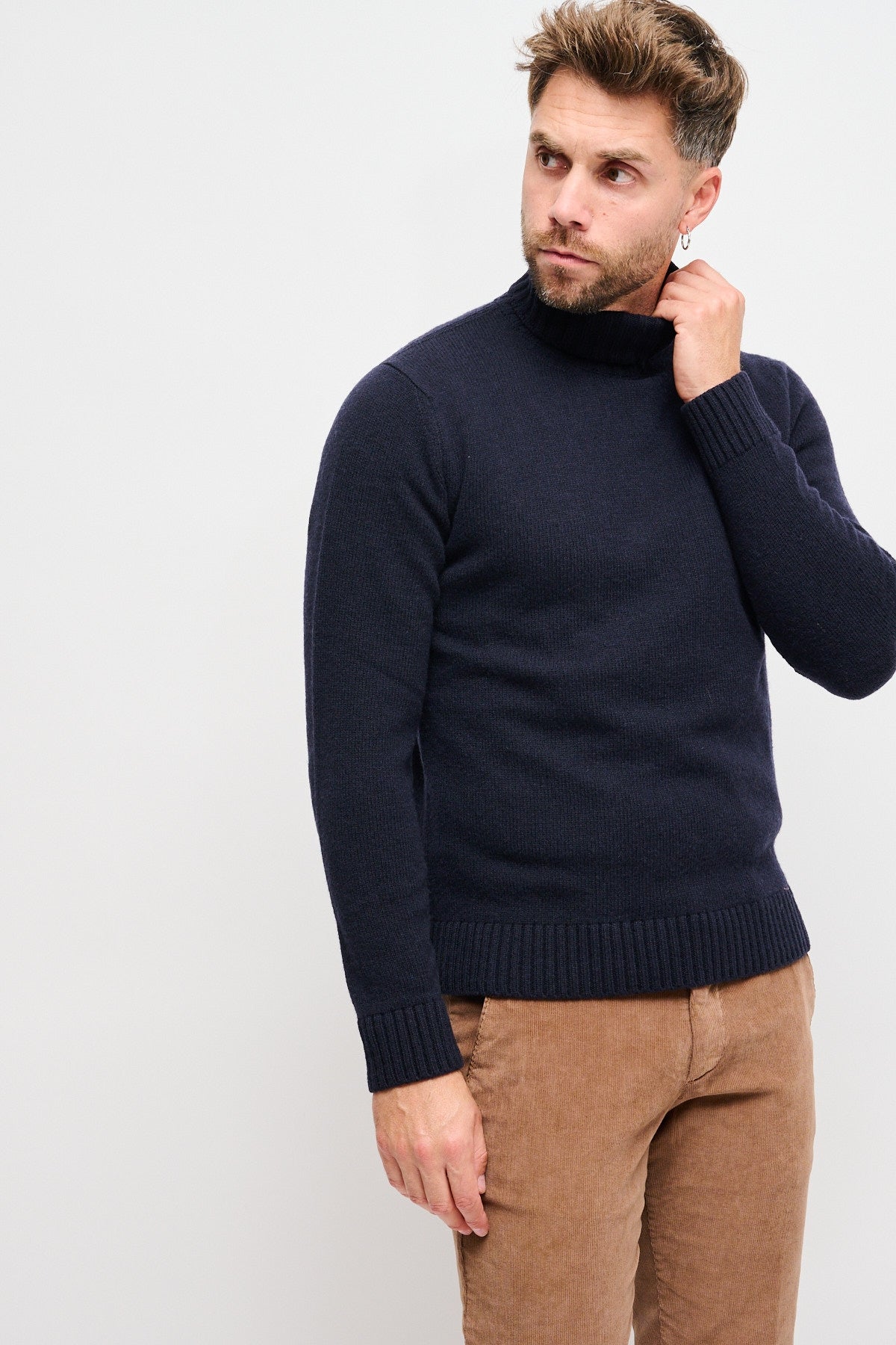 Dolcevita 100% lana vergine Blu