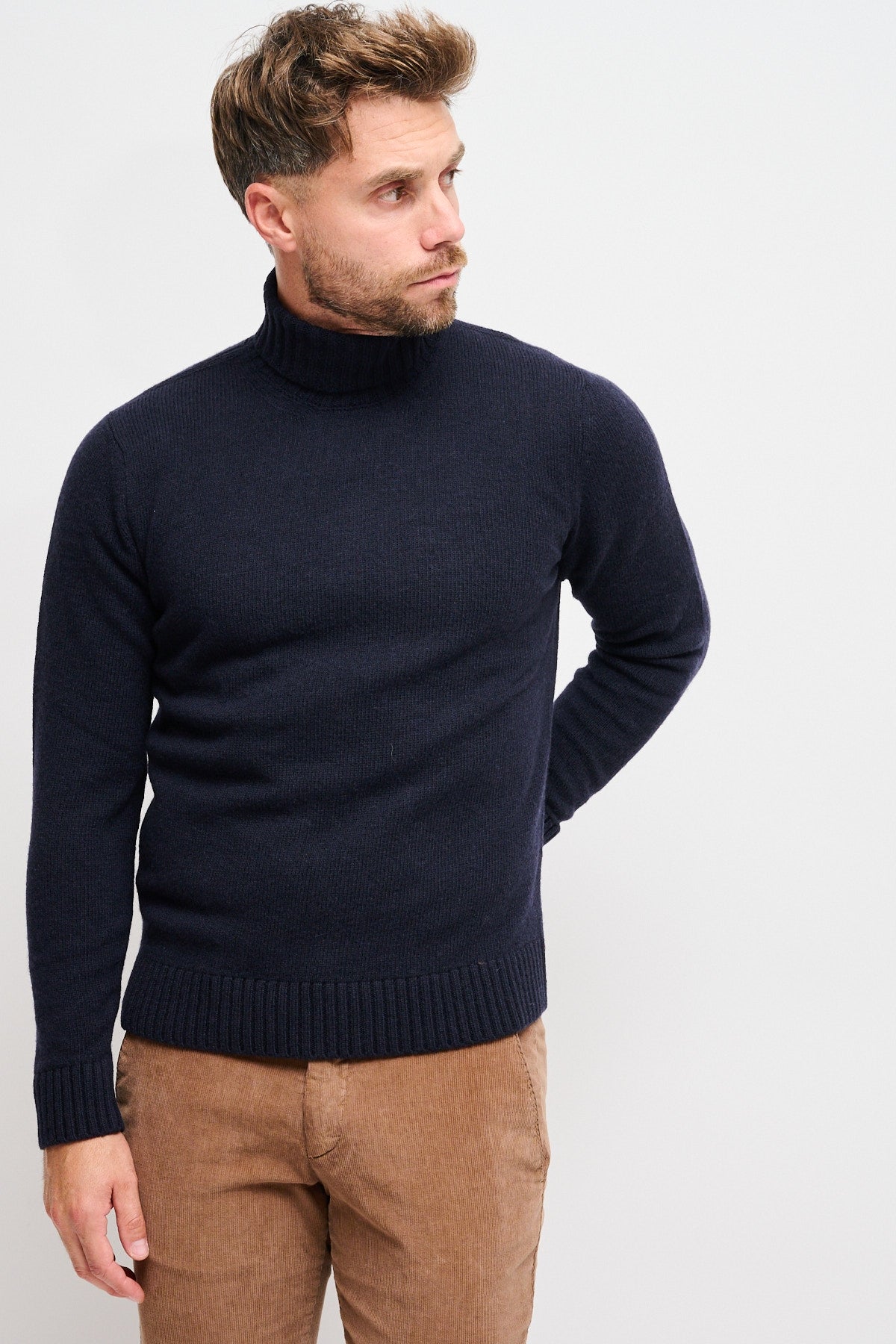 Dolcevita 100% lana vergine Blu