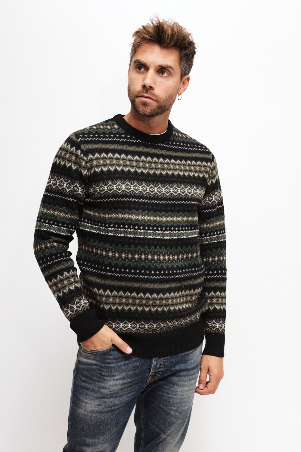 Barbour case fairisle top